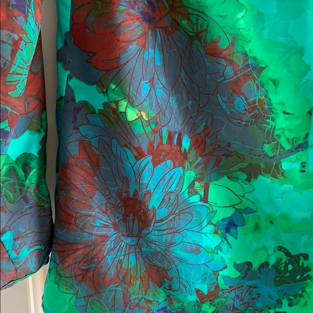 J Crew floral blouse. Sz XS.